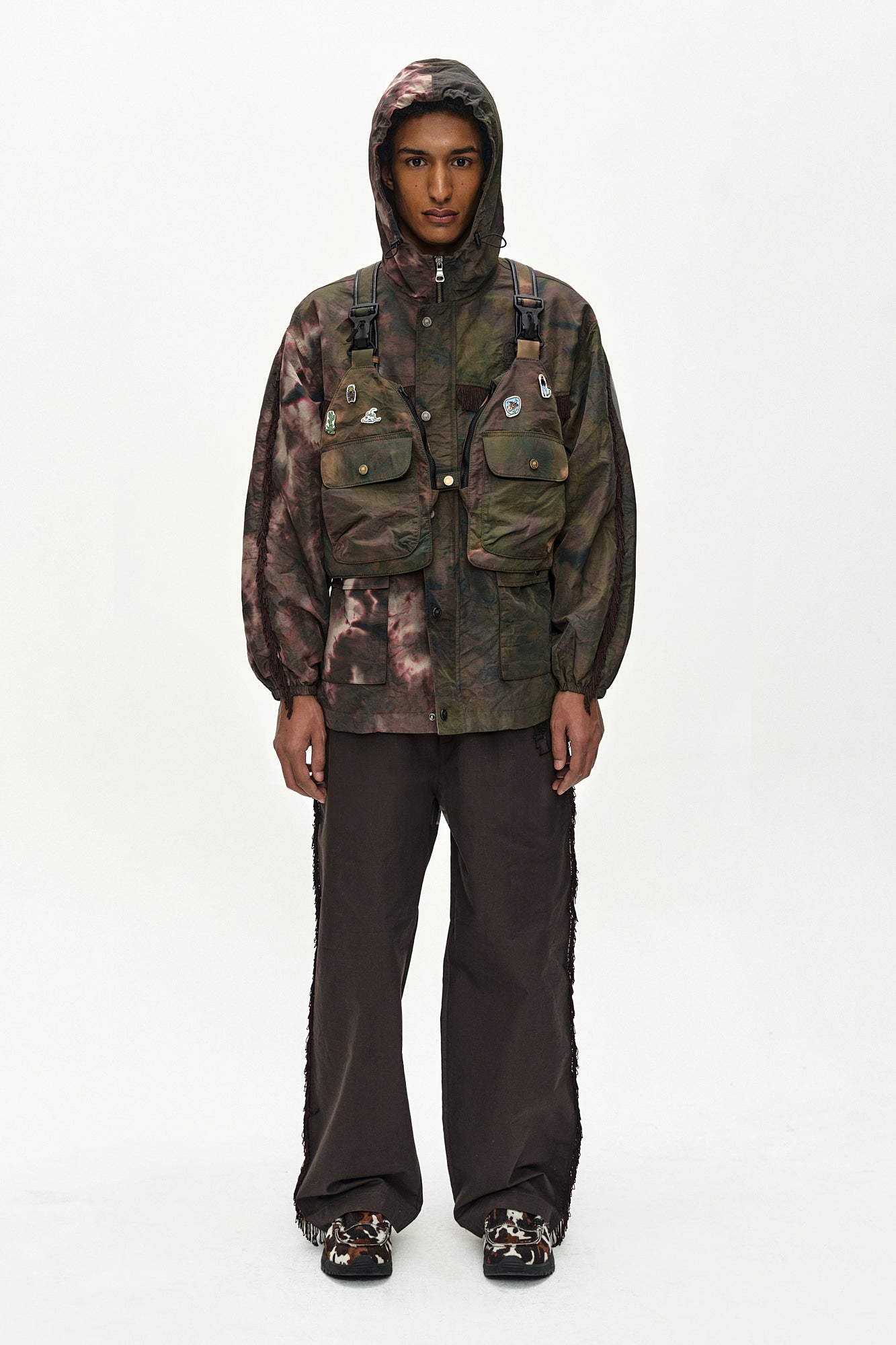 Andersson Bell - Andersson Bell X Brain Dead Tie-Dyed Hooded Jumper (Brown) product image 7 | TRAB K-Fashion Australia