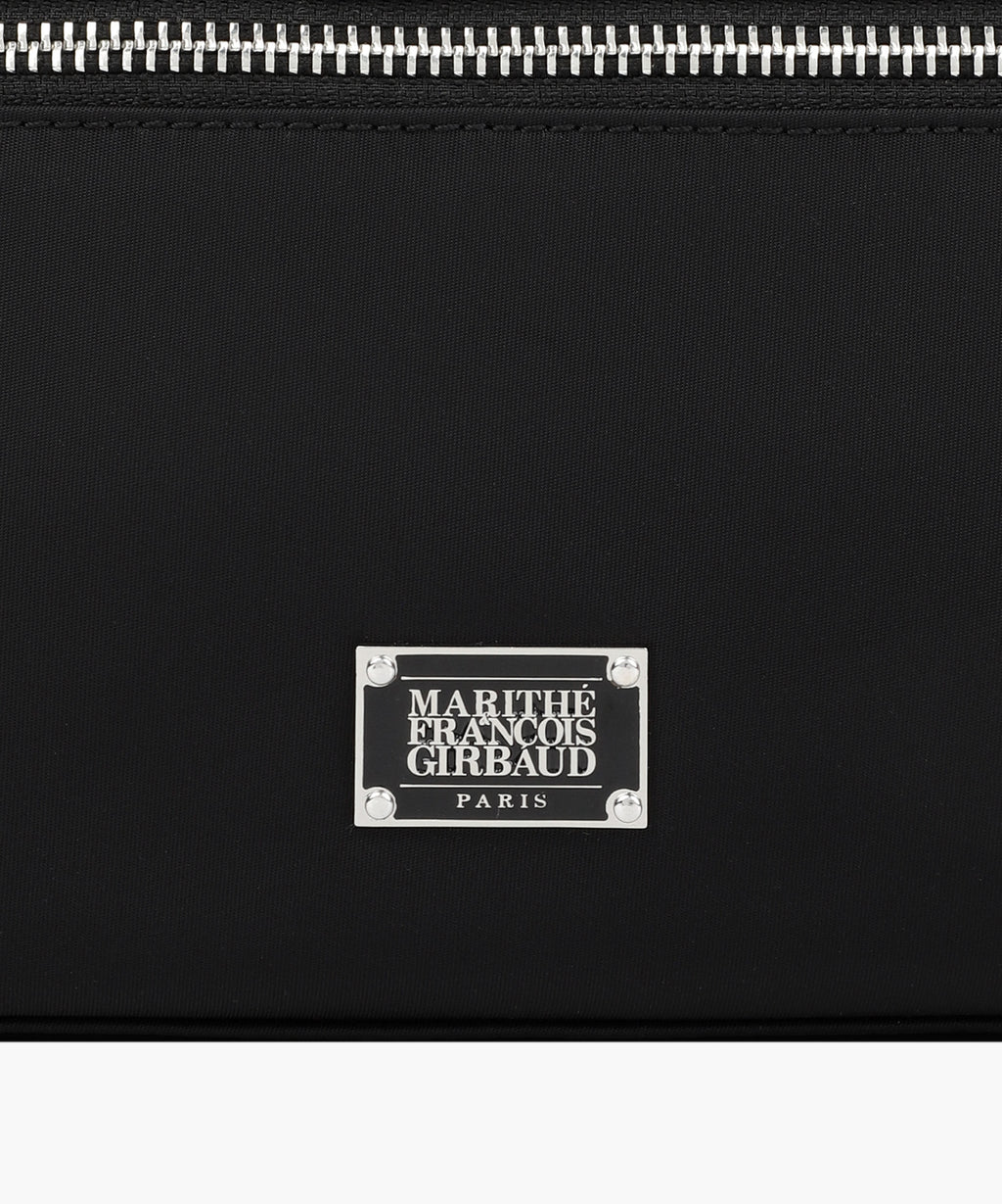 Marithe & Francois Girbaud - Classic Logo Zip Pocket Shoulder Bag (Black) product image 4 | TRAB K-Fashion Australia