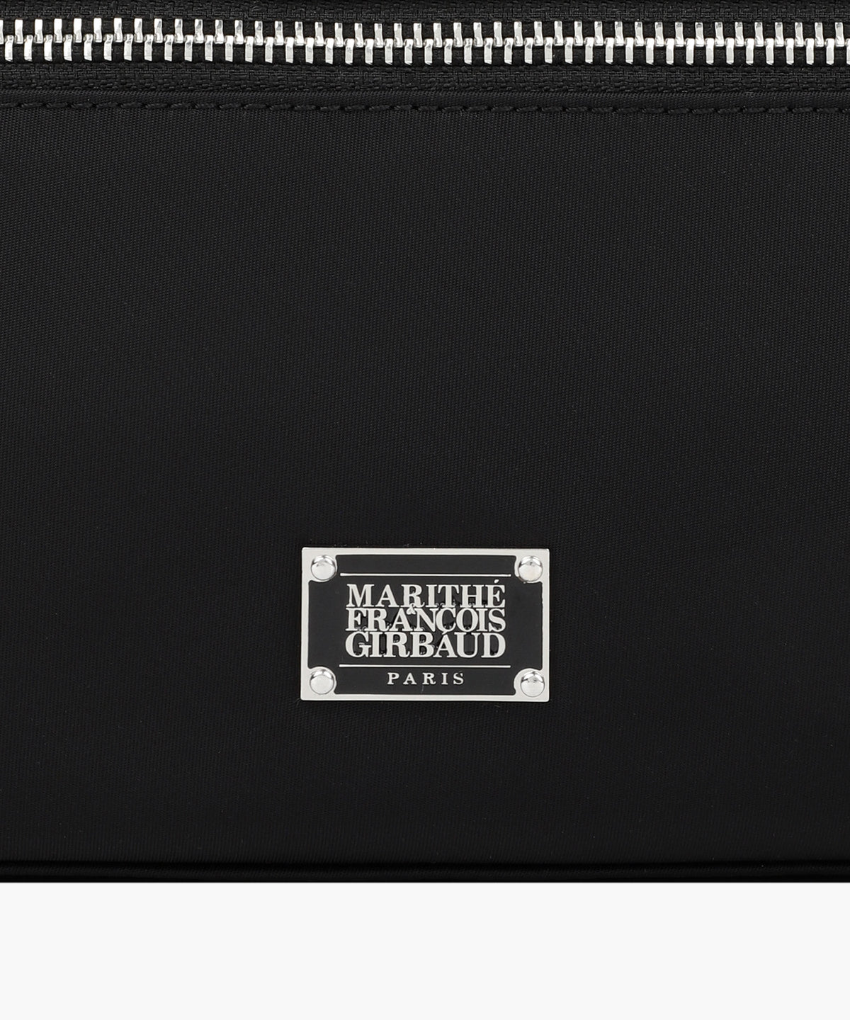 Marithe & Francois Girbaud - Classic Logo Zip Pocket Shoulder Bag (Black) product image 4 | TRAB K-Fashion Australia