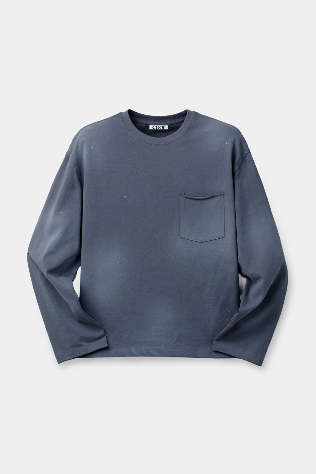 Coor - Painted Long Sleeve T-Shirt (Washed Charcoal) product image 1 | TRAB K-Fashion Australia