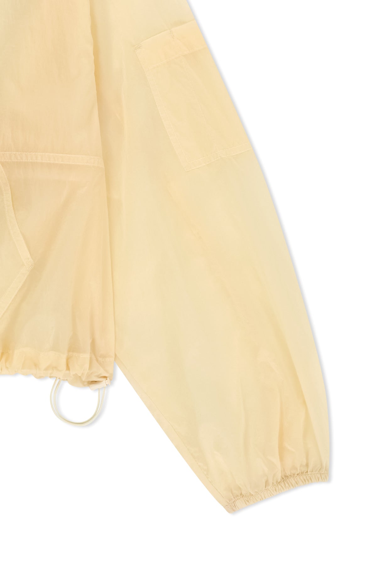 Matin Kim - Back Logo Hoody Windbreaker (Cream) product image 5 | TRAB K-Fashion Australia
