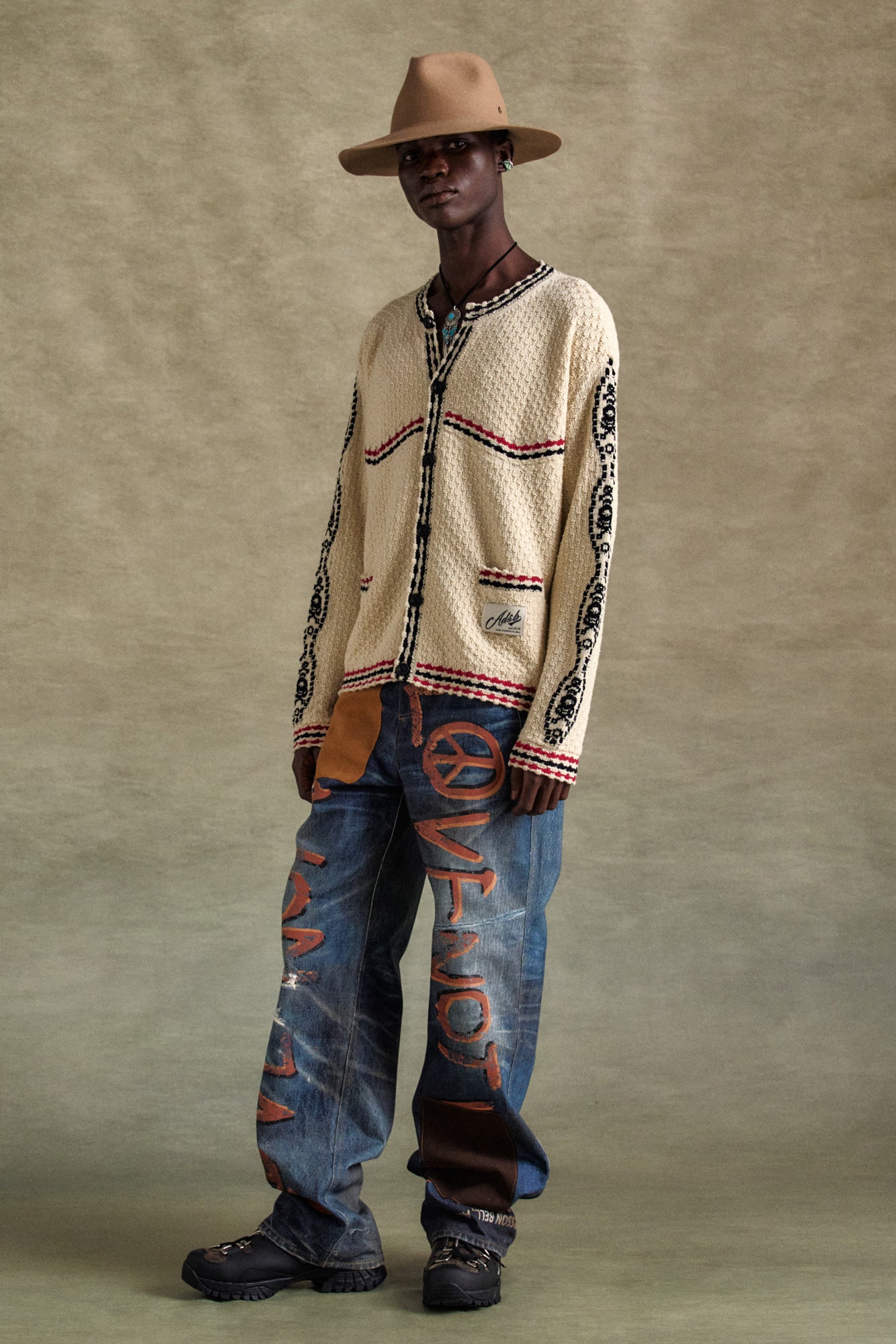 Andersson Bell - Fantasia Round-Neck Cardigan (Ecru) product image 3 | TRAB K-Fashion Australia