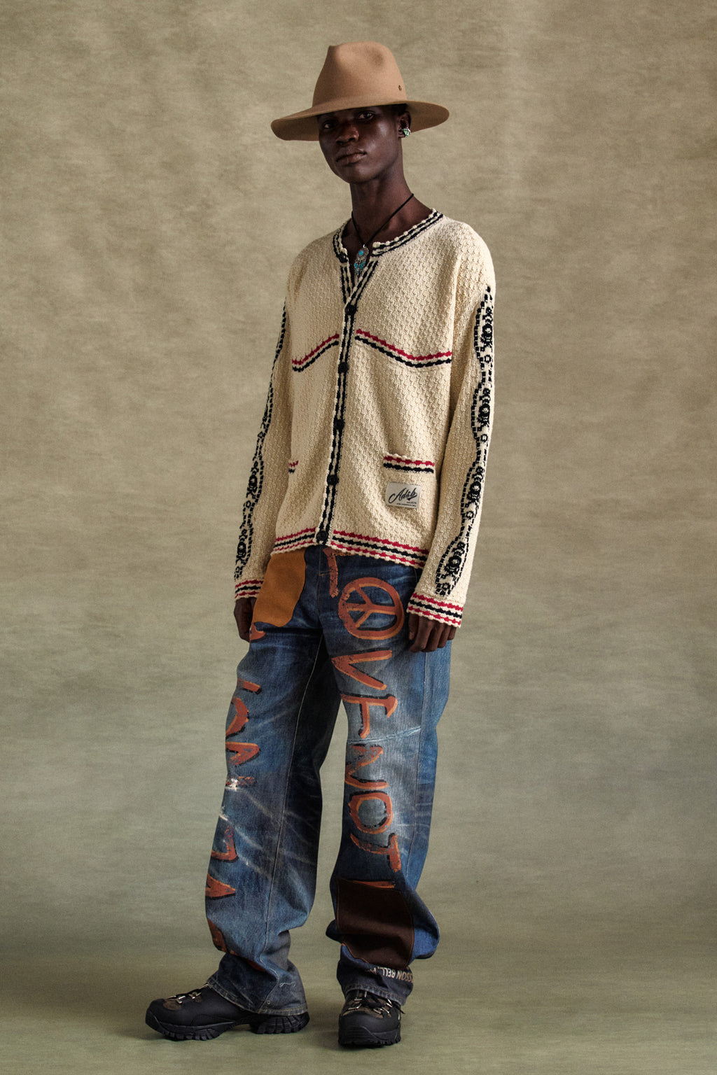 Andersson Bell - Fantasia Round-Neck Cardigan (Ecru) product image 3 | TRAB K-Fashion Australia