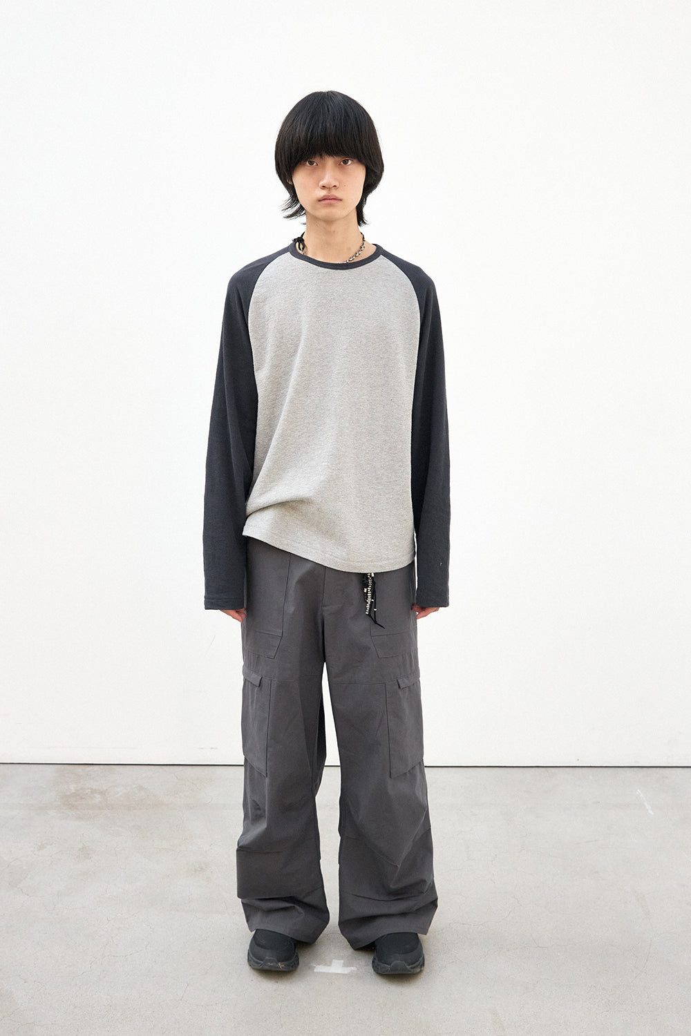 Hatchingroom - Raglan Tee Blue (Charcoal/M.Grey) product image 9 | TRAB K-Fashion Australia