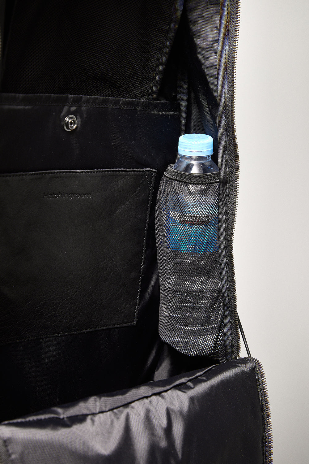 Hatchingroom - Nylon Leather Backpack (Black) product image 16 | TRAB K-Fashion Australia