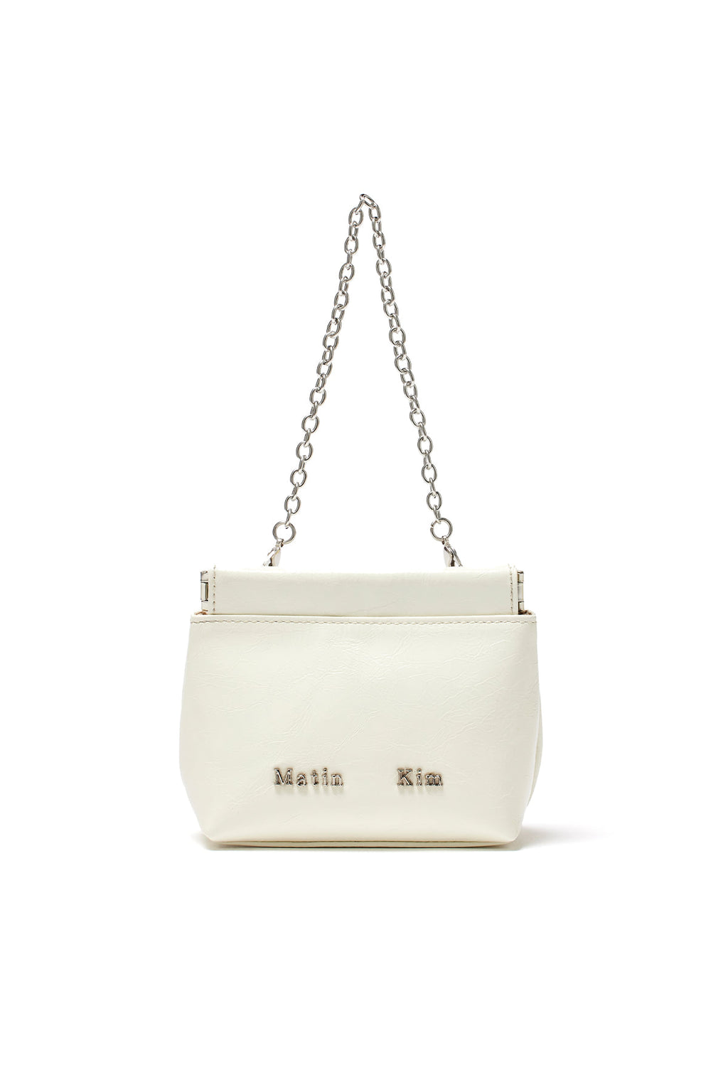 Matin Kim - Glossy Leather Mini Wallet Bag (Ivory) product image 3 | TRAB K-Fashion Australia