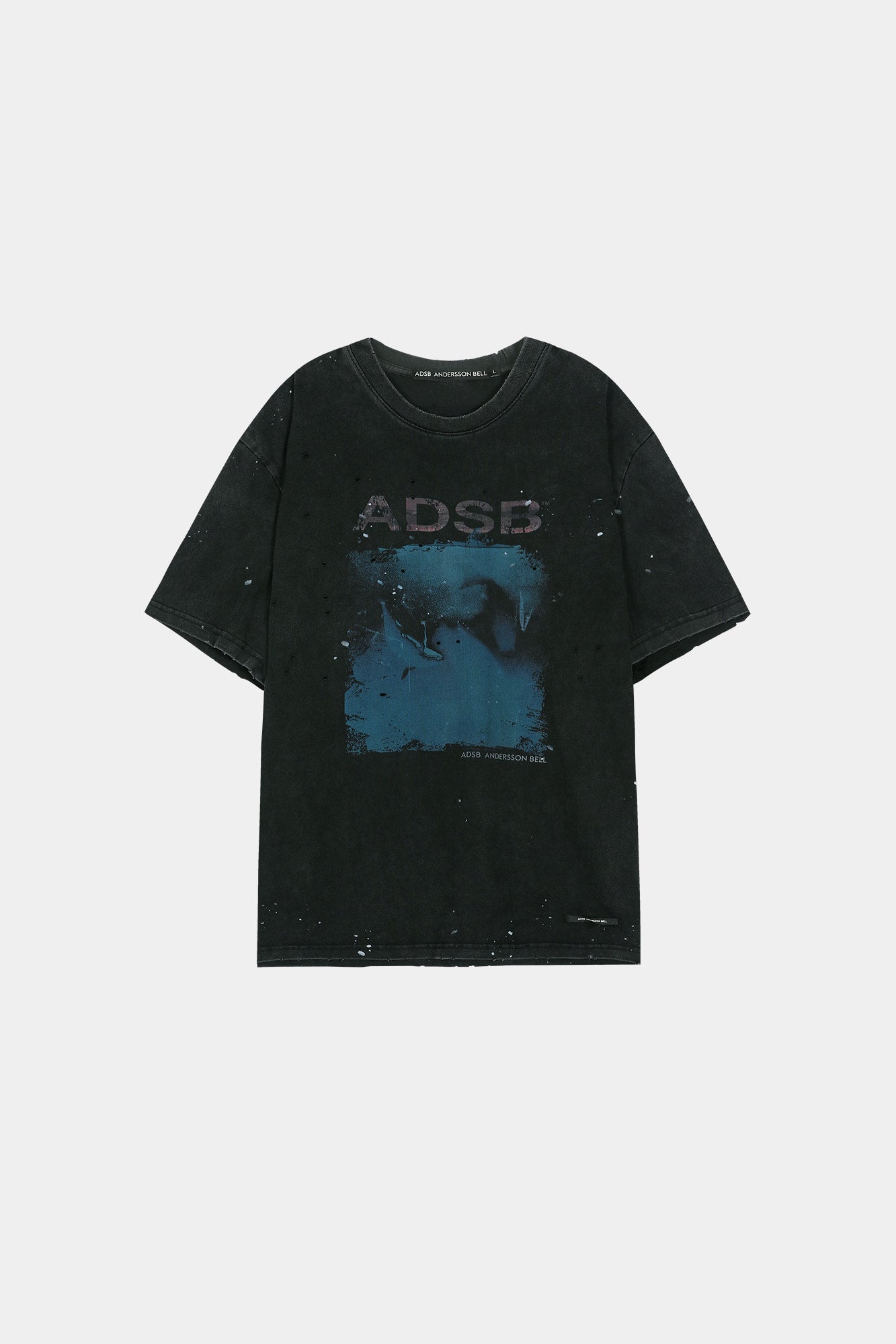 Andersson Bell - [Pre-Order – Ships May 11] Unisex Whale Printed T-Shirt (Charcoal) product image 10 | TRAB K-Fashion Australia