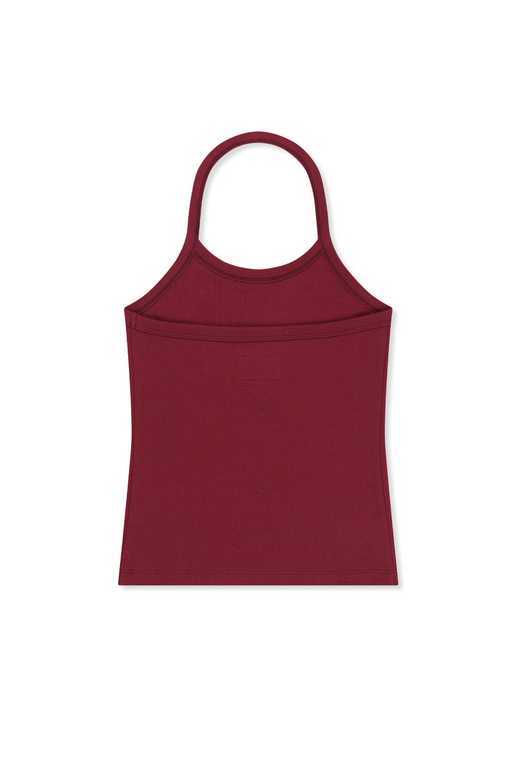 Matin Kim - Label Detail Halter Tank Top (Wine) product image 3 | TRAB K-Fashion Australia