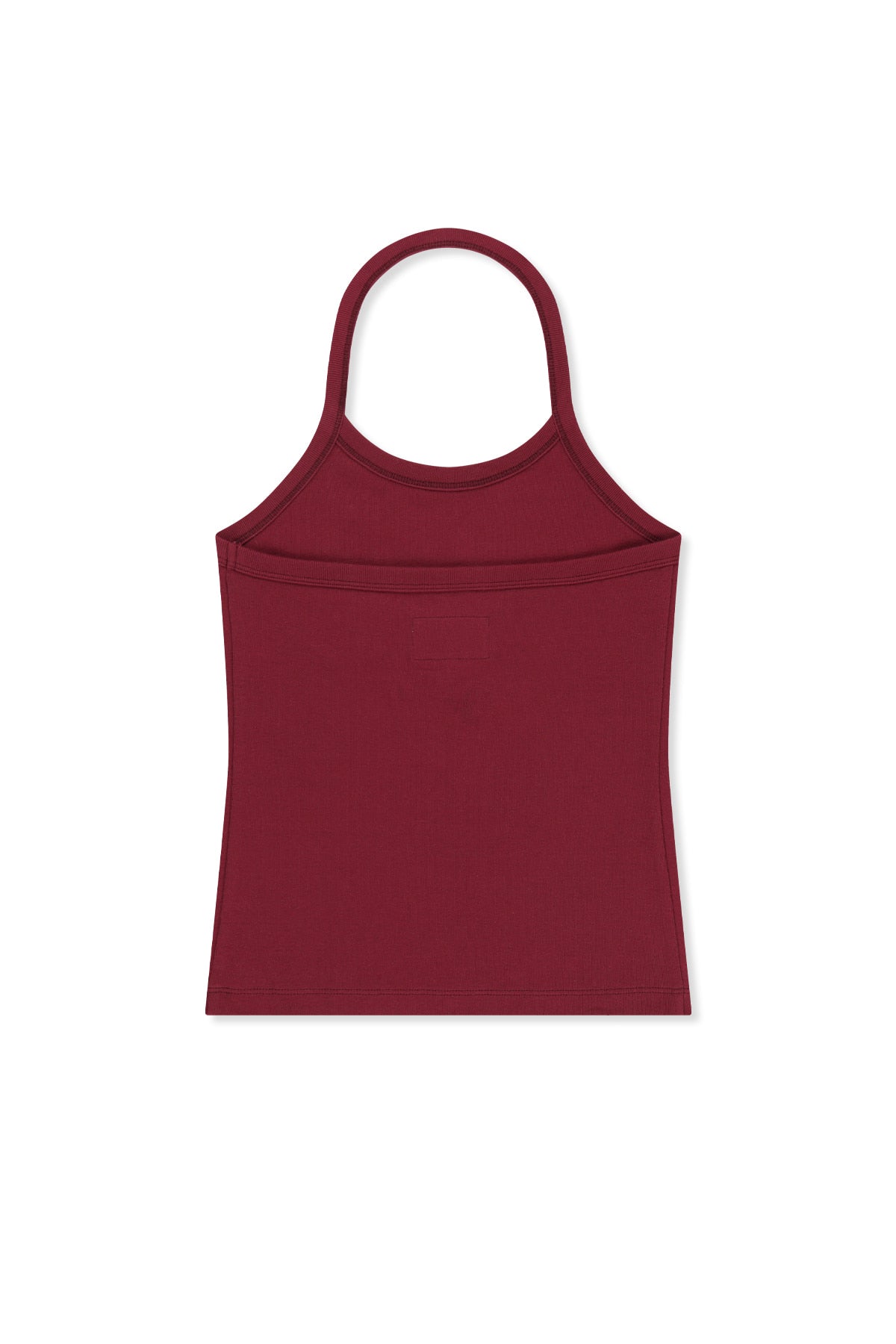 Matin Kim - Label Detail Halter Tank Top (Wine) product image 3 | TRAB K-Fashion Australia