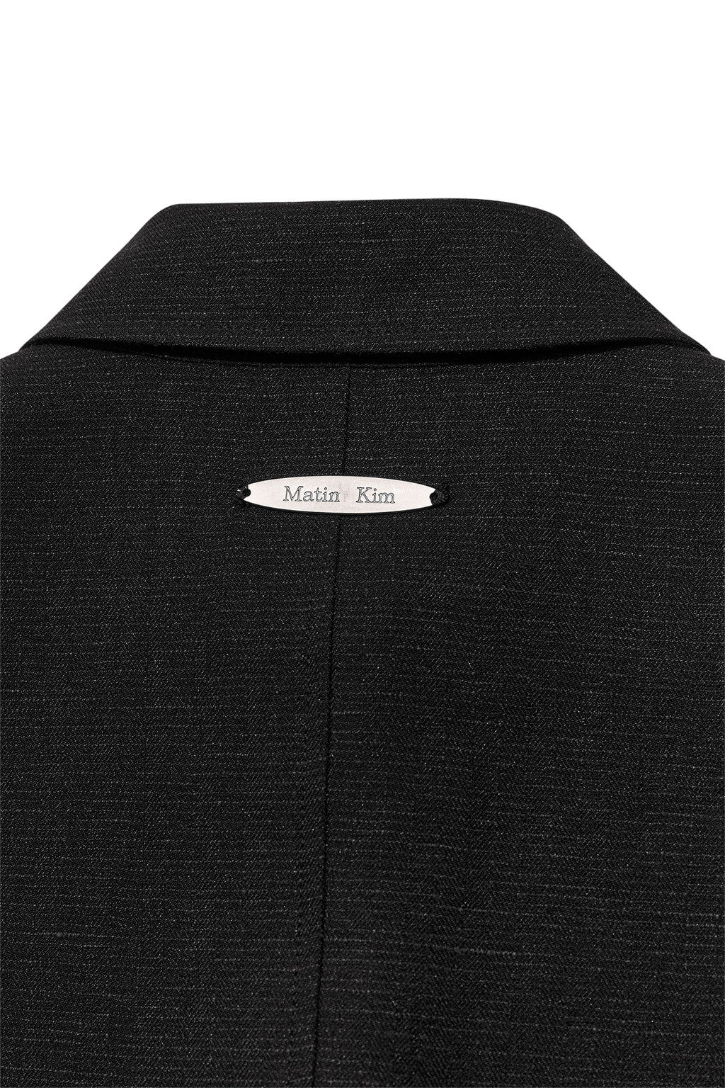 Matin Kim - Stripe Herringbone Pocket Crop Jacket (Black) product image 6 | TRAB K-Fashion Australia