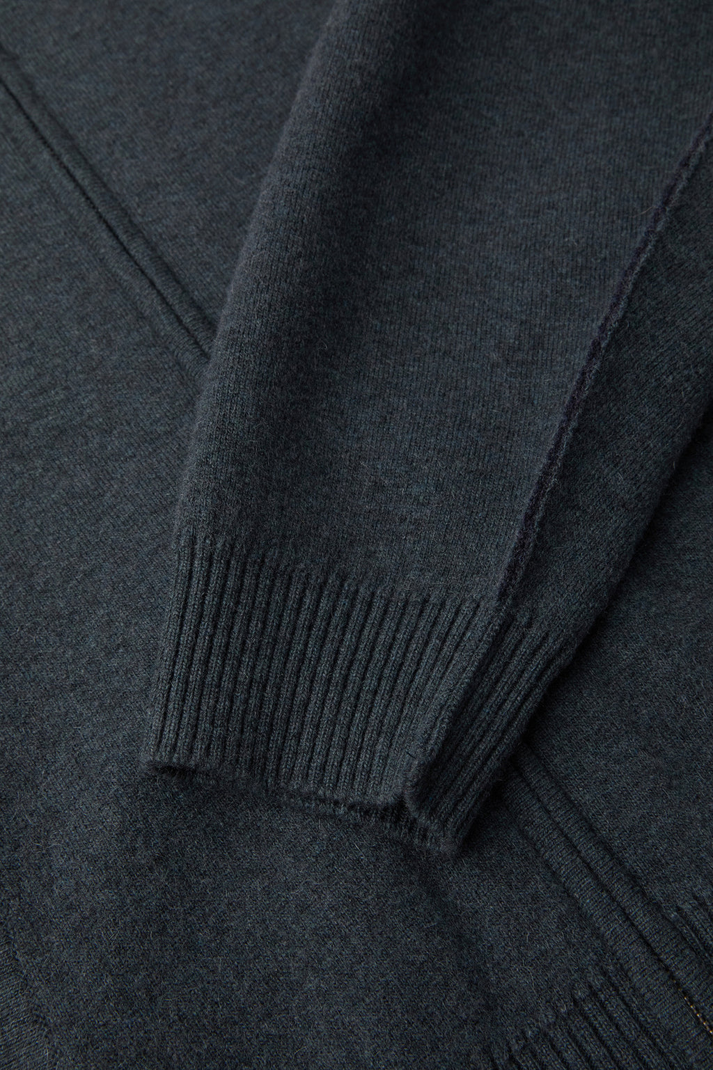 Coor - Double Face Wool And Blend Hoodie Zip-Up (Melange Blue) product image 6 | TRAB K-Fashion Australia
