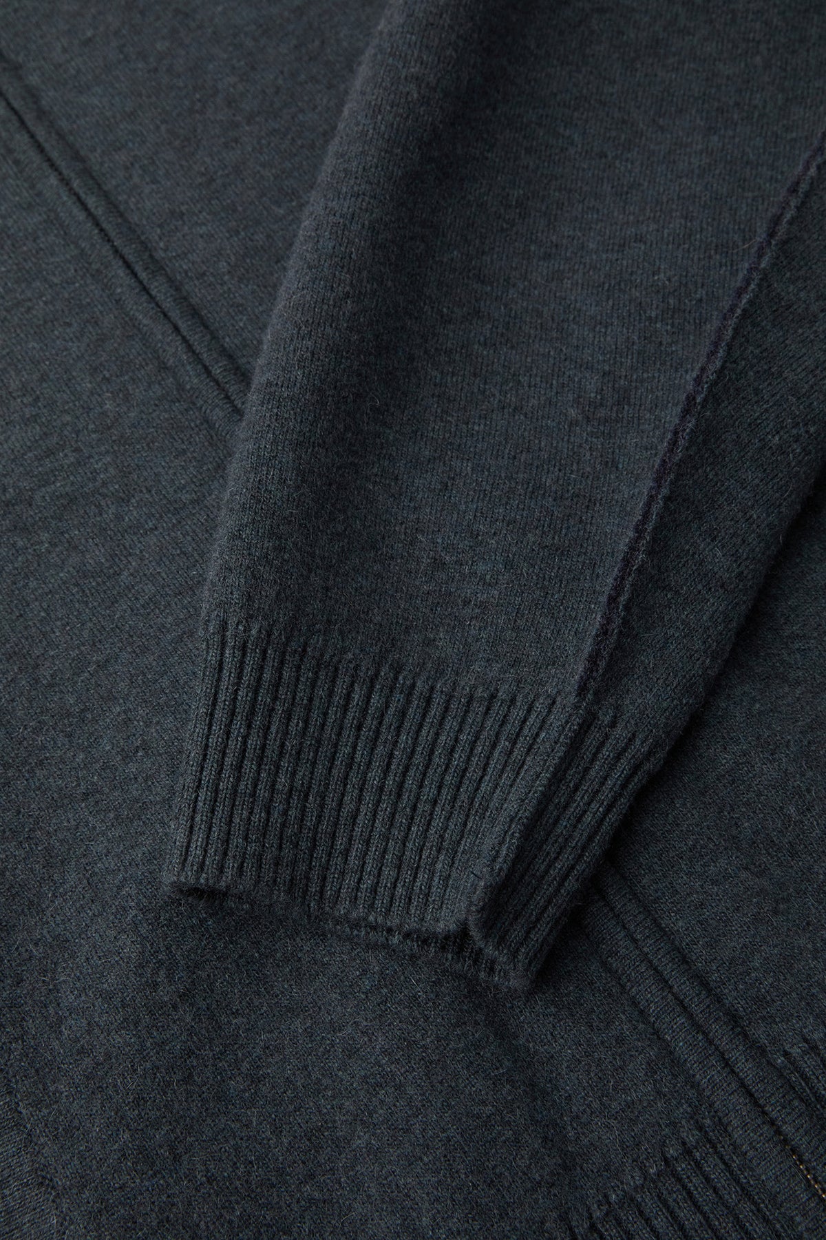 Coor - Double Face Wool And Blend Hoodie Zip-Up (Melange Blue) product image 6 | TRAB K-Fashion Australia