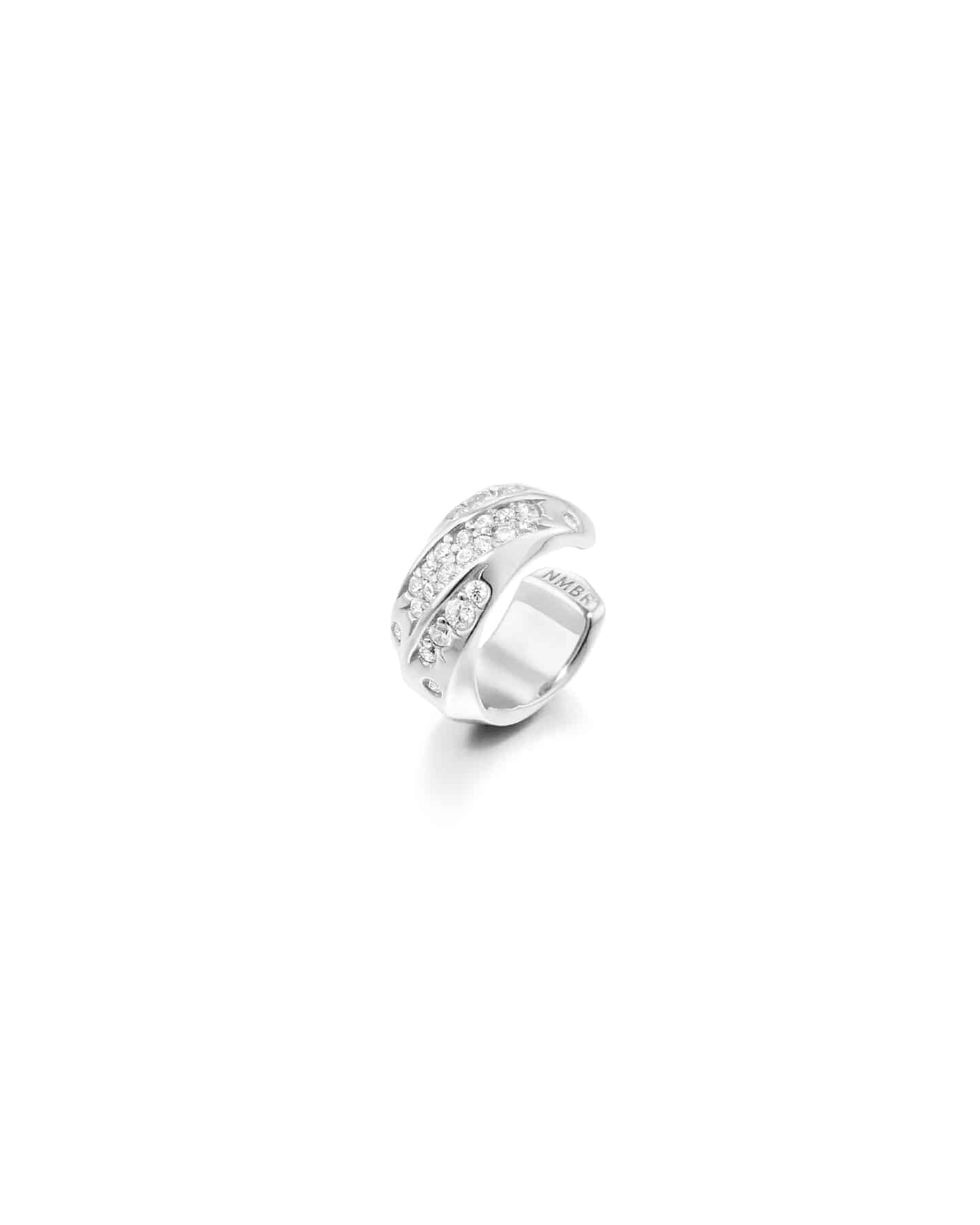 Numbering - Pave Sculpted Wave Ear Cuff #3123 product image 6 | TRAB K-Fashion Australia