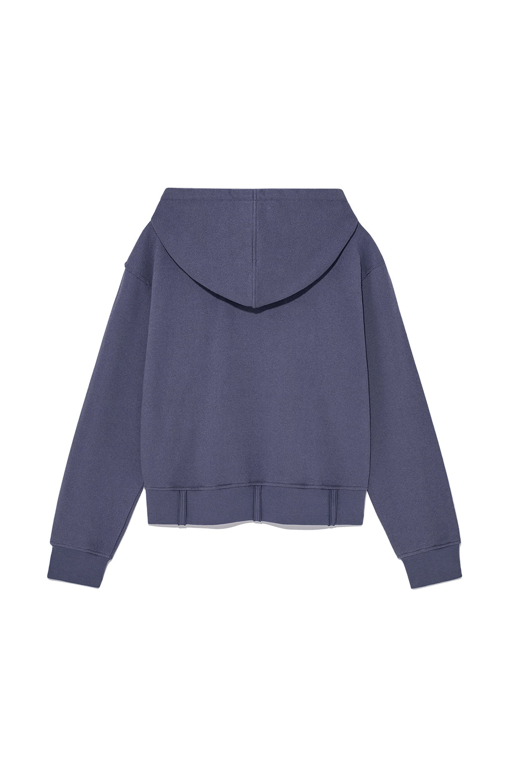 Matin Kim - Rib Cut Detail Logo Hoody (Smoke Blue) product image 2 | TRAB K-Fashion Australia