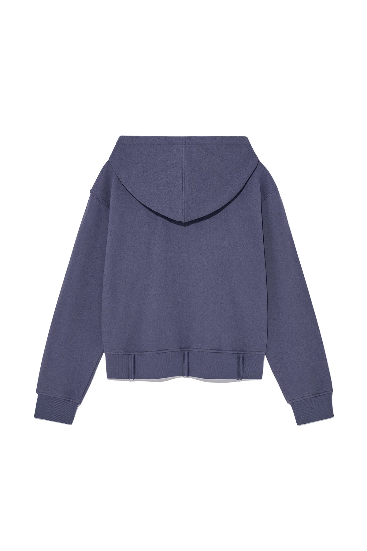 Matin Kim - Rib Cut Detail Logo Hoody (Smoke Blue) product image 2 | TRAB K-Fashion Australia