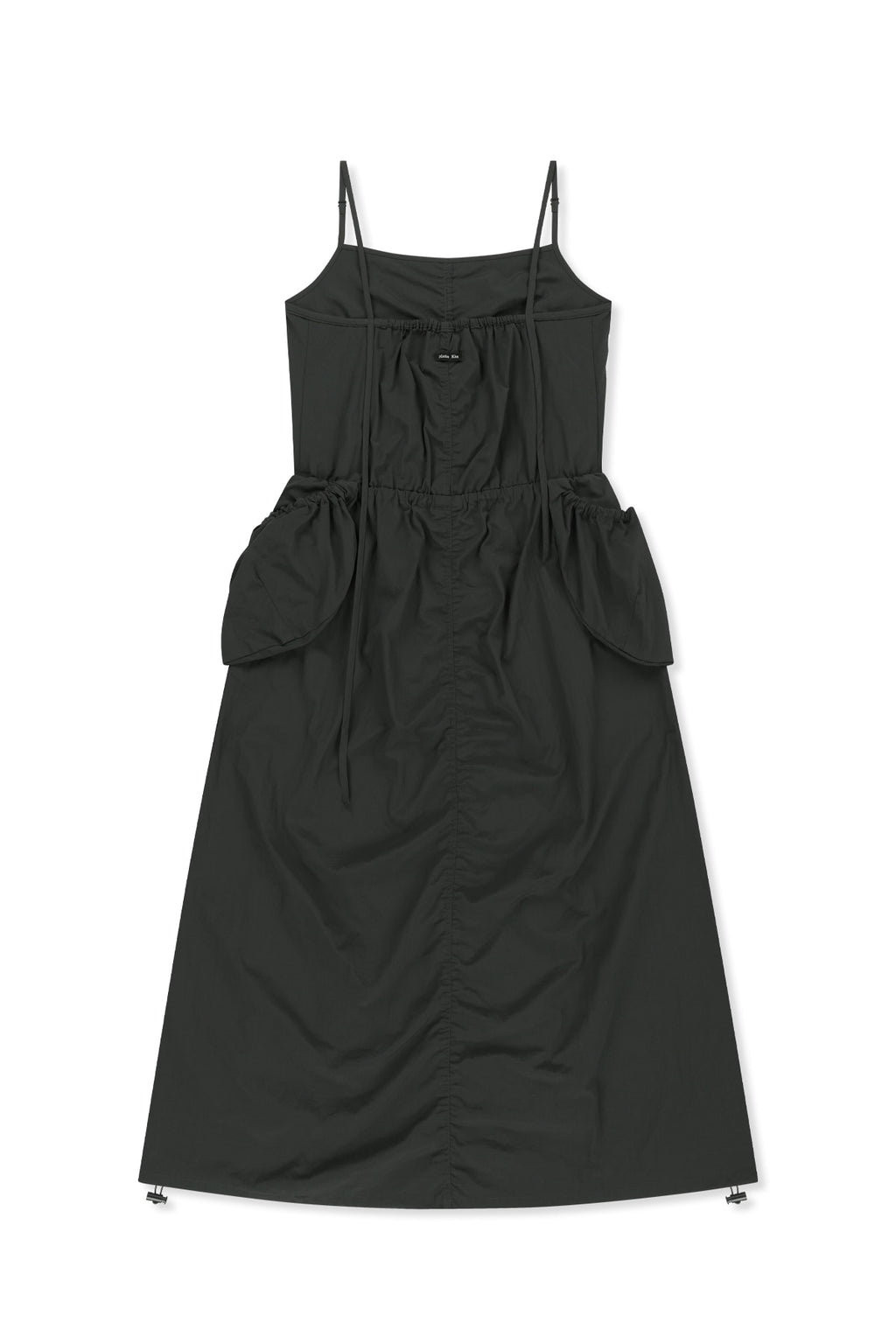 Matin Kim - Strap Detail Sleeveless Utility Dress (Charcoal) product image 2 | TRAB K-Fashion Australia