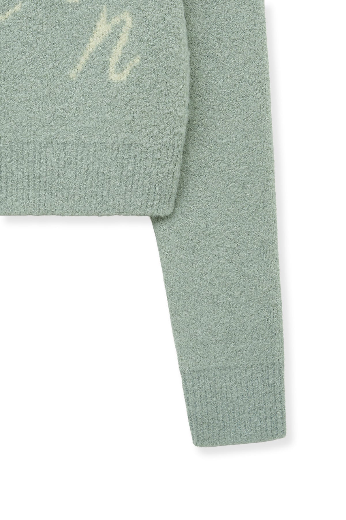 Matin Kim - Matin Poni Coni Knit Zip Up (Mint) product image 5 | TRAB K-Fashion Australia