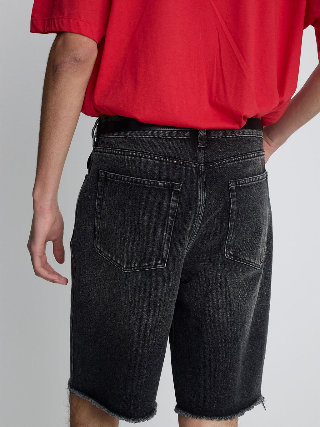 Tonywack - Raw Hem Denim Shorts (Vintage Black) product image 8 | TRAB K-Fashion Australia