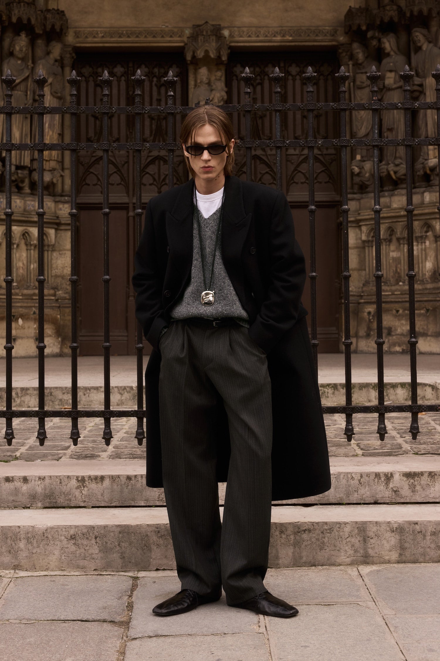 STU - Inverted Double Coat In (Black) product image 6 | TRAB K-Fashion Australia