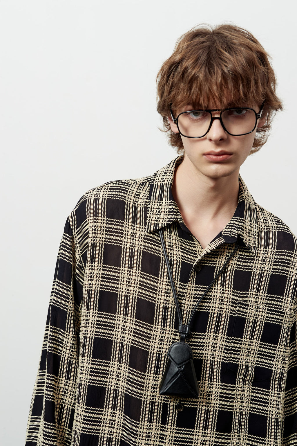 Stu - Weaved Check Shirt (Black) product image 15 | TRAB K-Fashion Australia