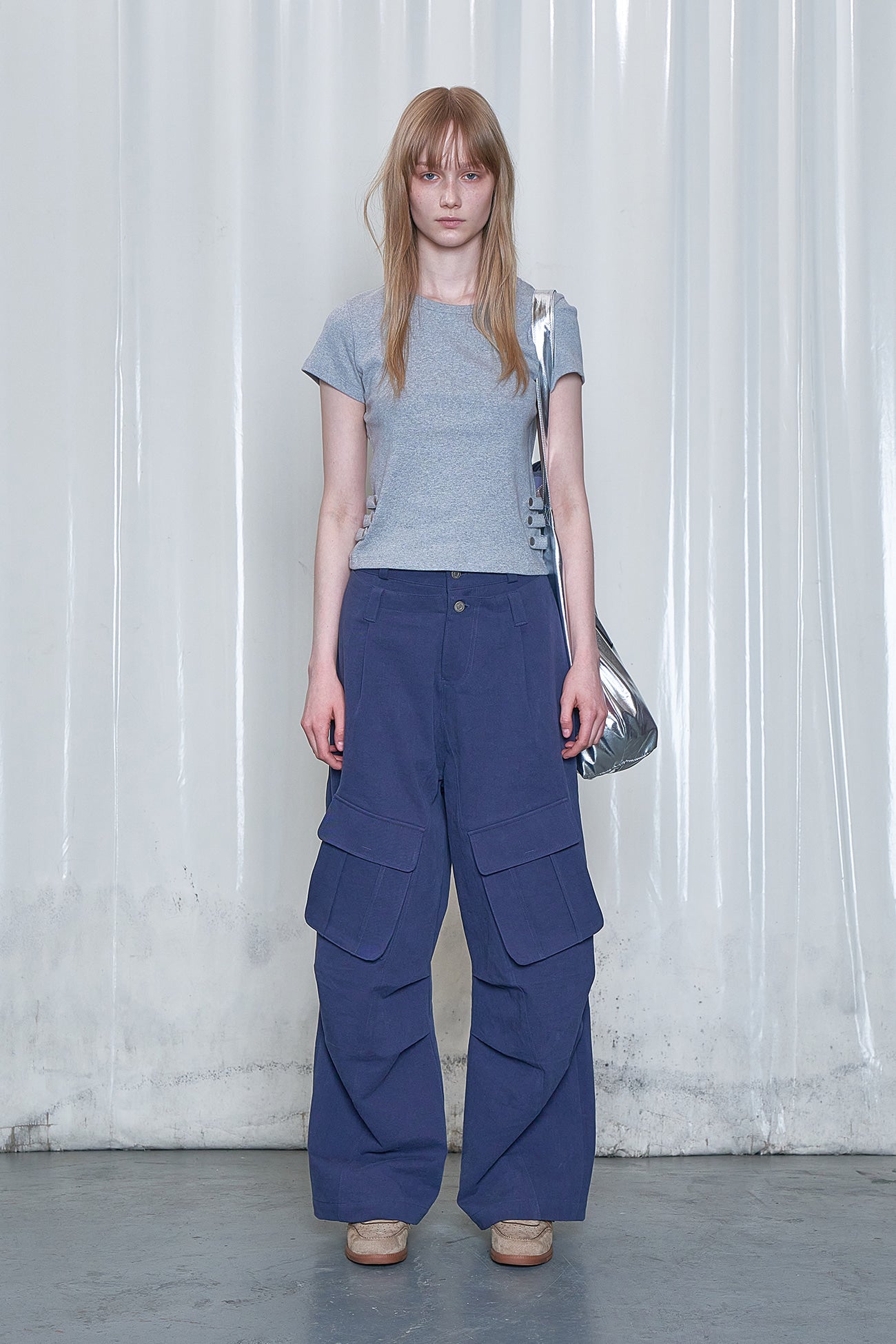 Deinet - Washing Cargo Double Pants (Navy) product image 1 | TRAB K-Fashion Australia