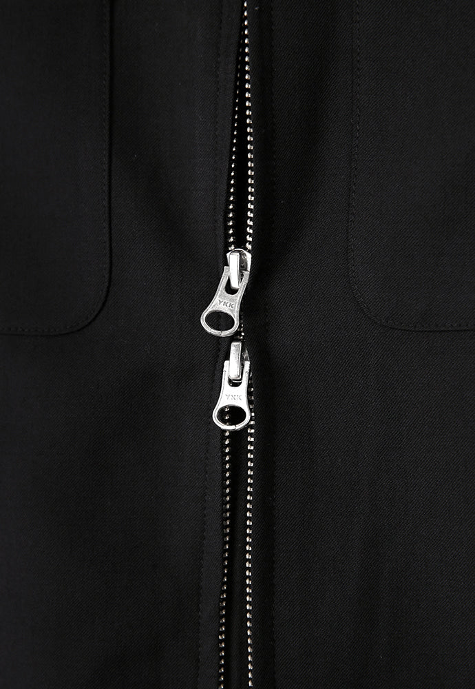 Tonywack - Super Fine Wool Double Pocket Zip Blouson (Black) product image 12 | TRAB K-Fashion Australia