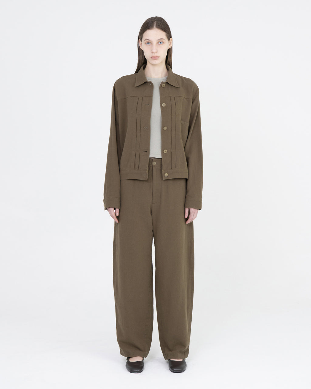 Brownyard - Type 1 Trucker Jacket (Mocha) product image 1 | TRAB K-Fashion Australia