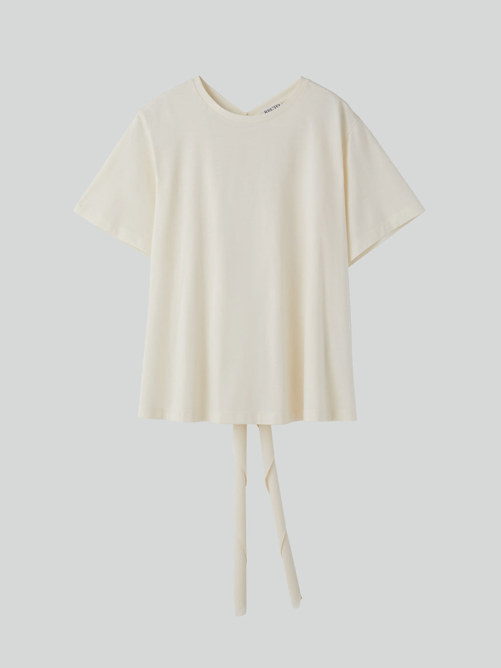 Recto - Open Back Silk Blend Scarf Top (Cream) product image 6 | TRAB K-Fashion Australia