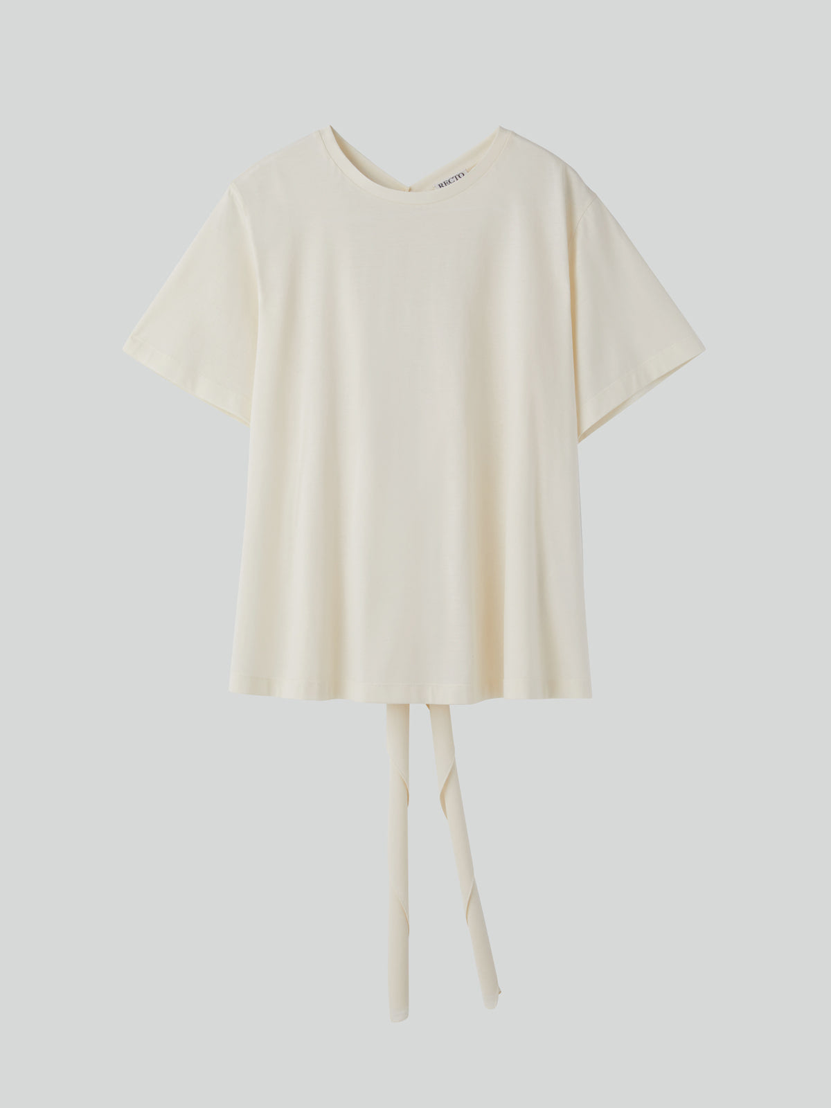 Recto - Open Back Silk Blend Scarf Top (Cream) product image 6 | TRAB K-Fashion Australia