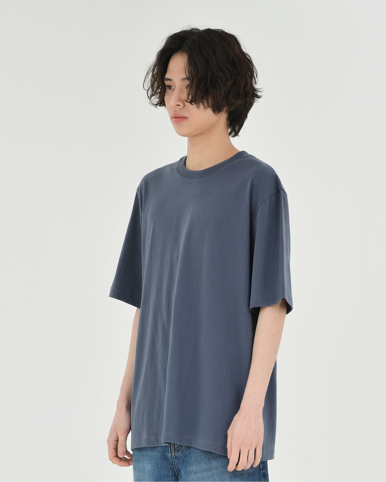 Brownyard - Essential T Shirt (Blue Grey) product image 2 | TRAB K-Fashion Australia