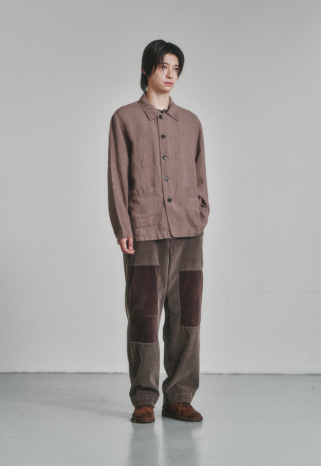 Art if acts - Linen French Work Jacket (Wood) product image 2 | TRAB K-Fashion Australia