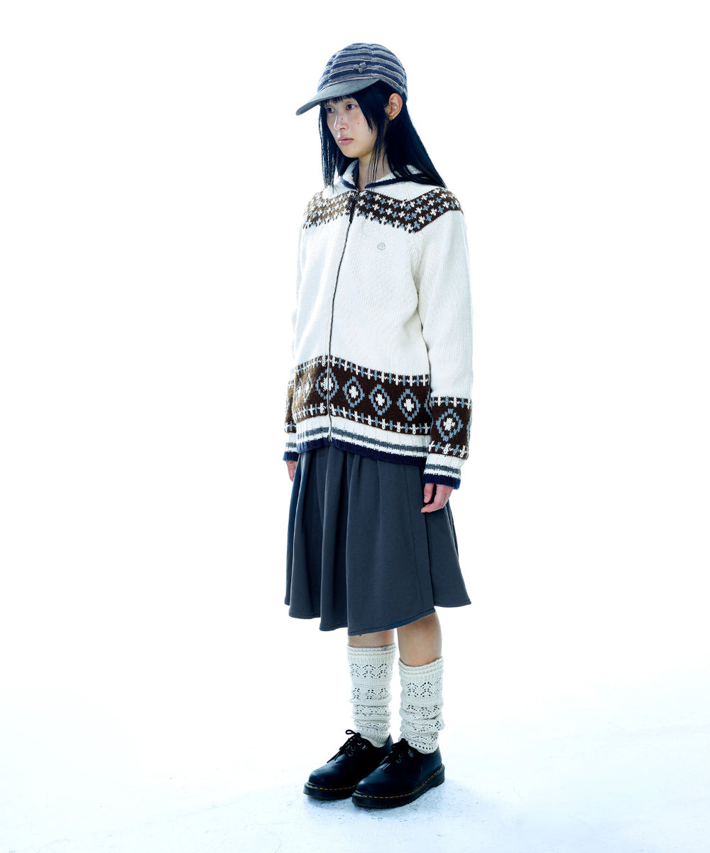 Coyseio - Mossy Cowichan Knit Jacket (Ivory) product image 22 | TRAB K-Fashion Australia