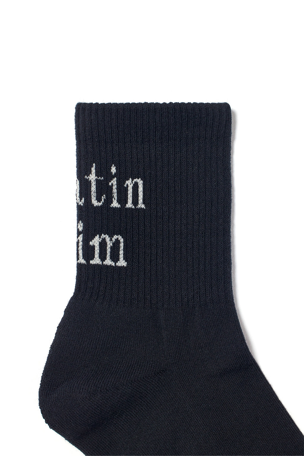 Matin Kim - Matin Big Logo Crew Socks (Black) product image 3 | TRAB K-Fashion Australia
