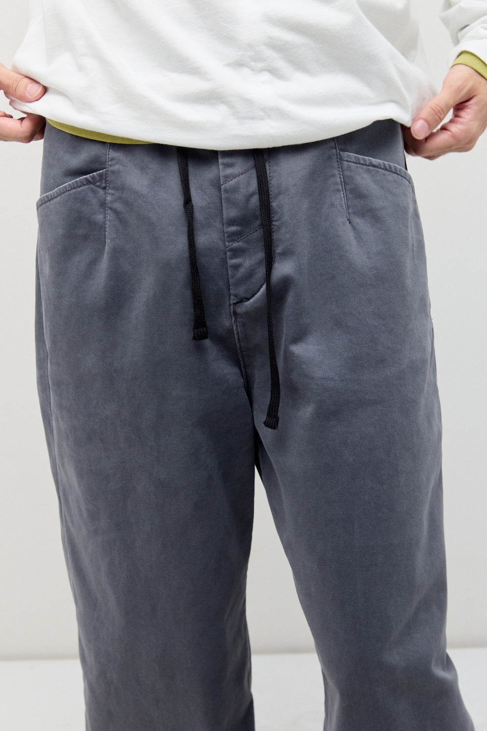 Hatchingroom - Flare Work Trousers Moleskin Washed (Graphite) product image 4 | TRAB K-Fashion Australia