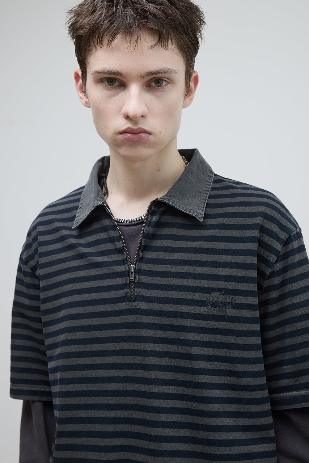 Hatchingroom - VTG Stripe Polo Tee (1/2 Blue) product image 12 | TRAB K-Fashion Australia