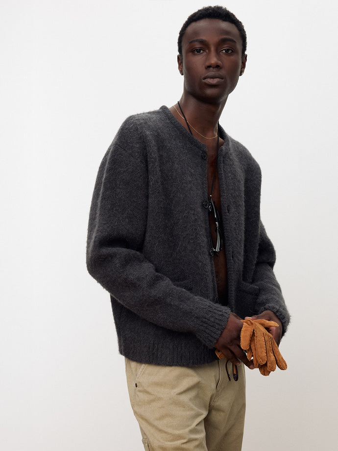 Tonywack - Alpaca Jacquard Knitted Blouson (Grey) product image 7 | TRAB K-Fashion Australia