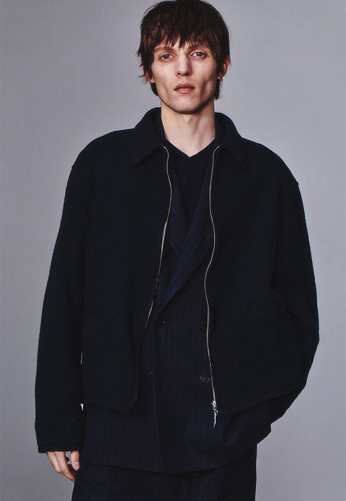 Art if acts - Washed Wool Sports Jacket (Dark Navy) product image 6 | TRAB K-Fashion Australia