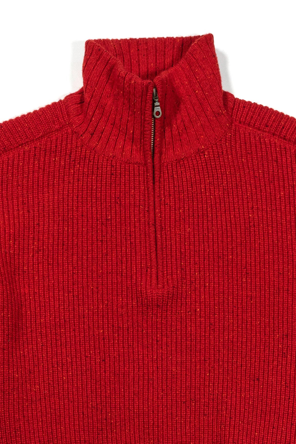 Ioedle - Building Forest Wool Blend Half Zip-Up Knit Pullover (Red) product image 5 | TRAB K-Fashion Australia