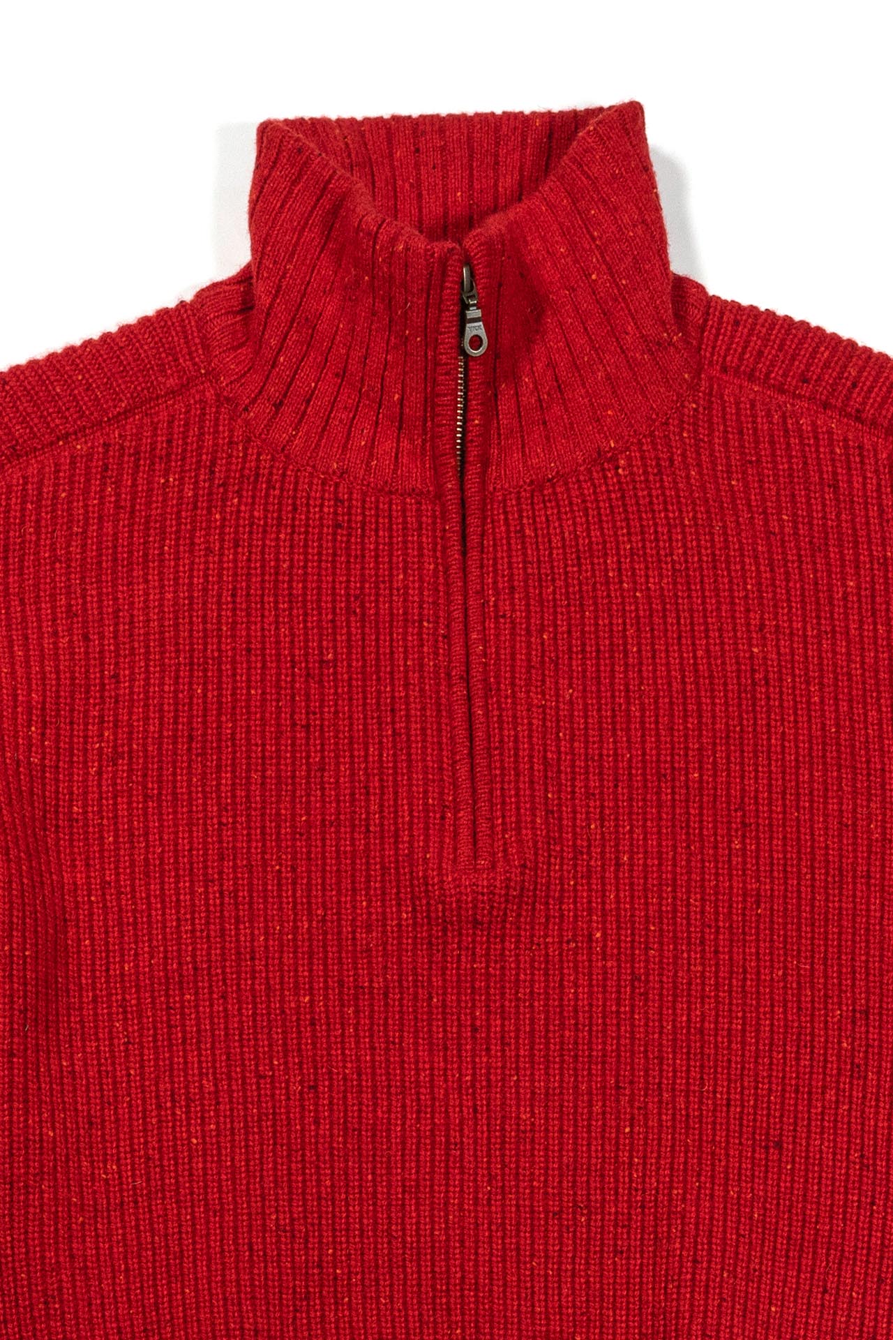 Ioedle - Building Forest Wool Blend Half Zip-Up Knit Pullover (Red) product image 5 | TRAB K-Fashion Australia