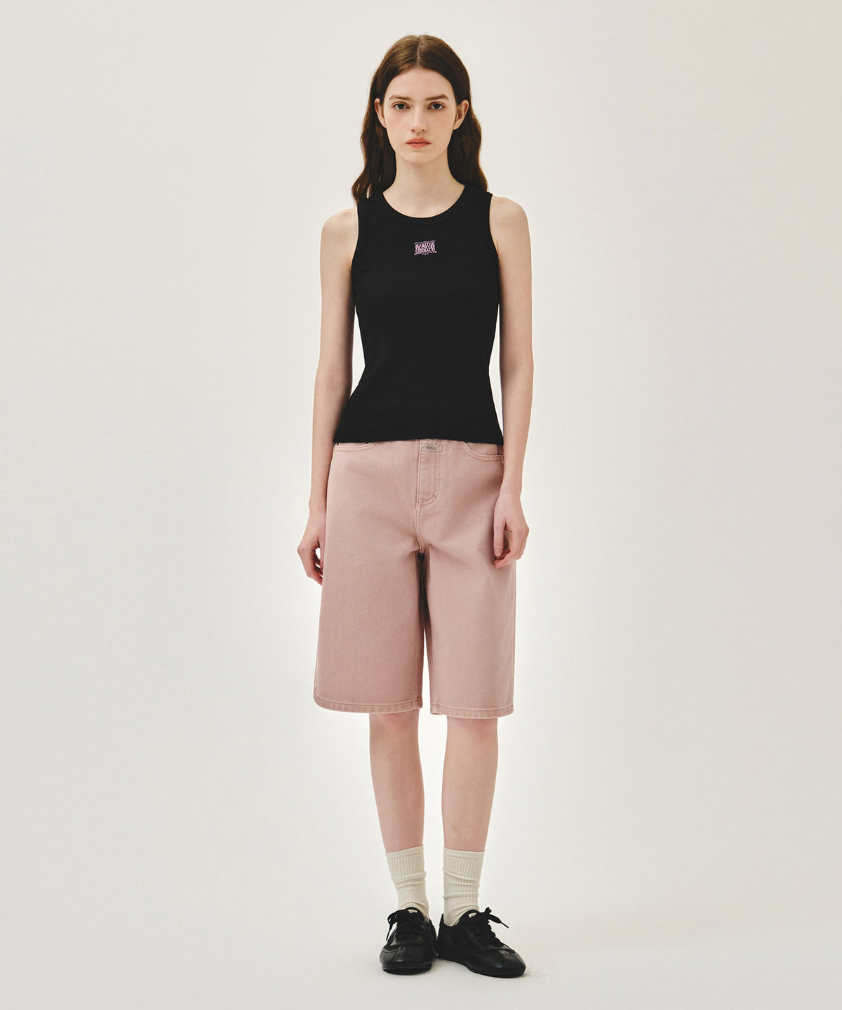 Marithe & Francois Girbaud - Ribbon Classic Logo Sleeveless (Black) product image 5 | TRAB K-Fashion Australia