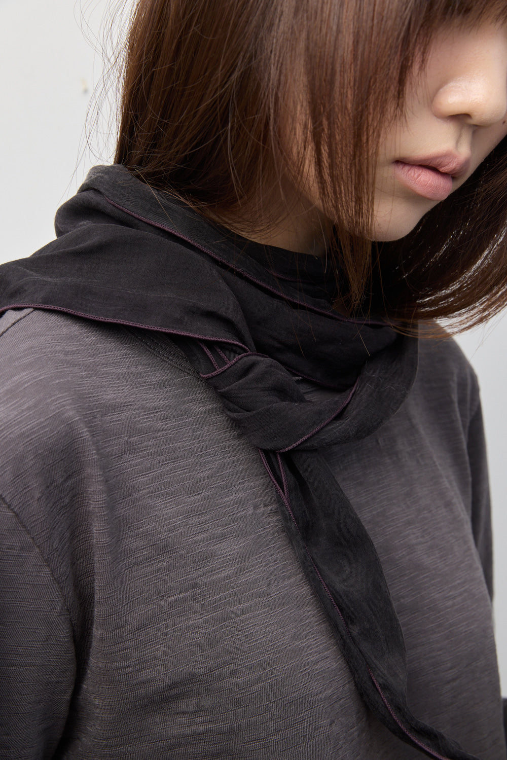 Hatchingroom - Crinkle Scarf (Plum) product image 9 | TRAB K-Fashion Australia