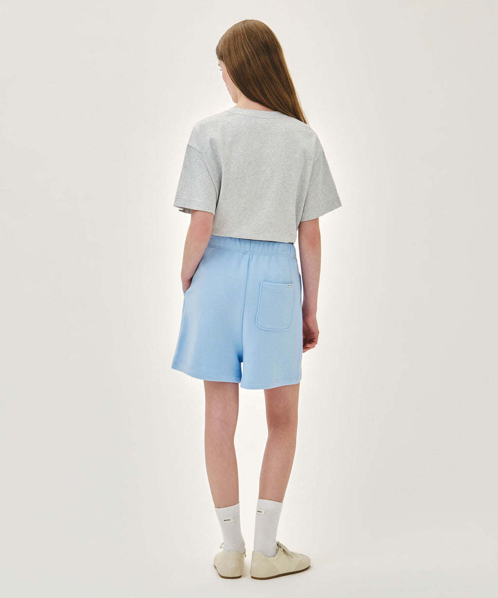 Marithe & Francois Girbaud - Regular Logo Sweat Shorts (Ice Blue) product image 5 | TRAB K-Fashion Australia