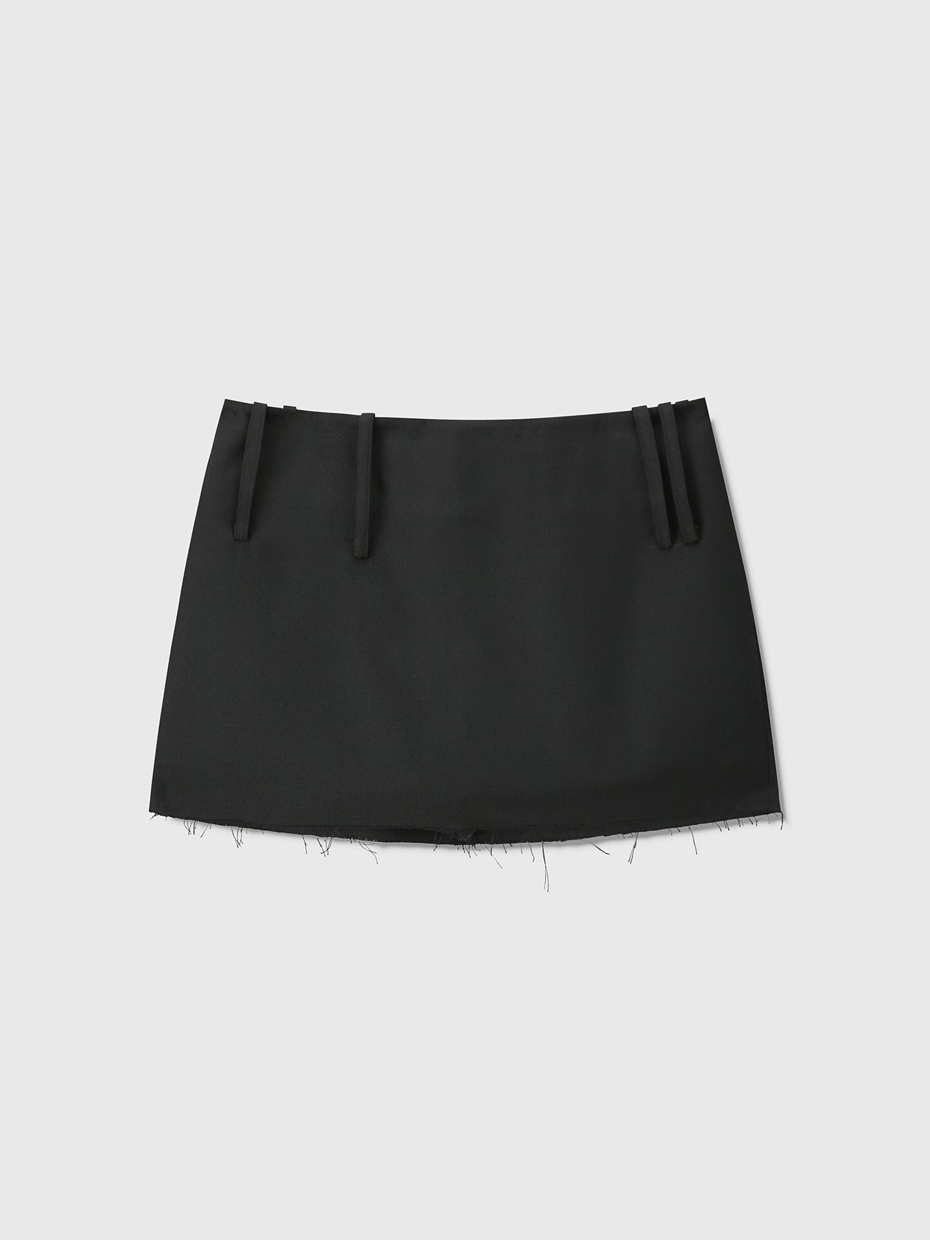 Tonywack - Distressed Wool Mini-Skirt (Black) product image 6 | TRAB K-Fashion Australia