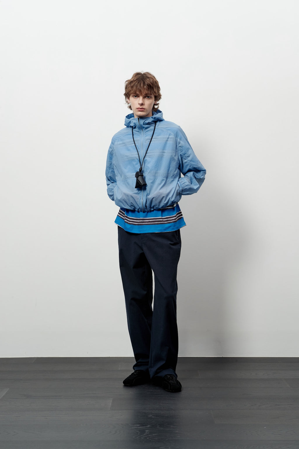 Stu - Round Cut Windbreaker (Skyblue) product image 4 | TRAB K-Fashion Australia