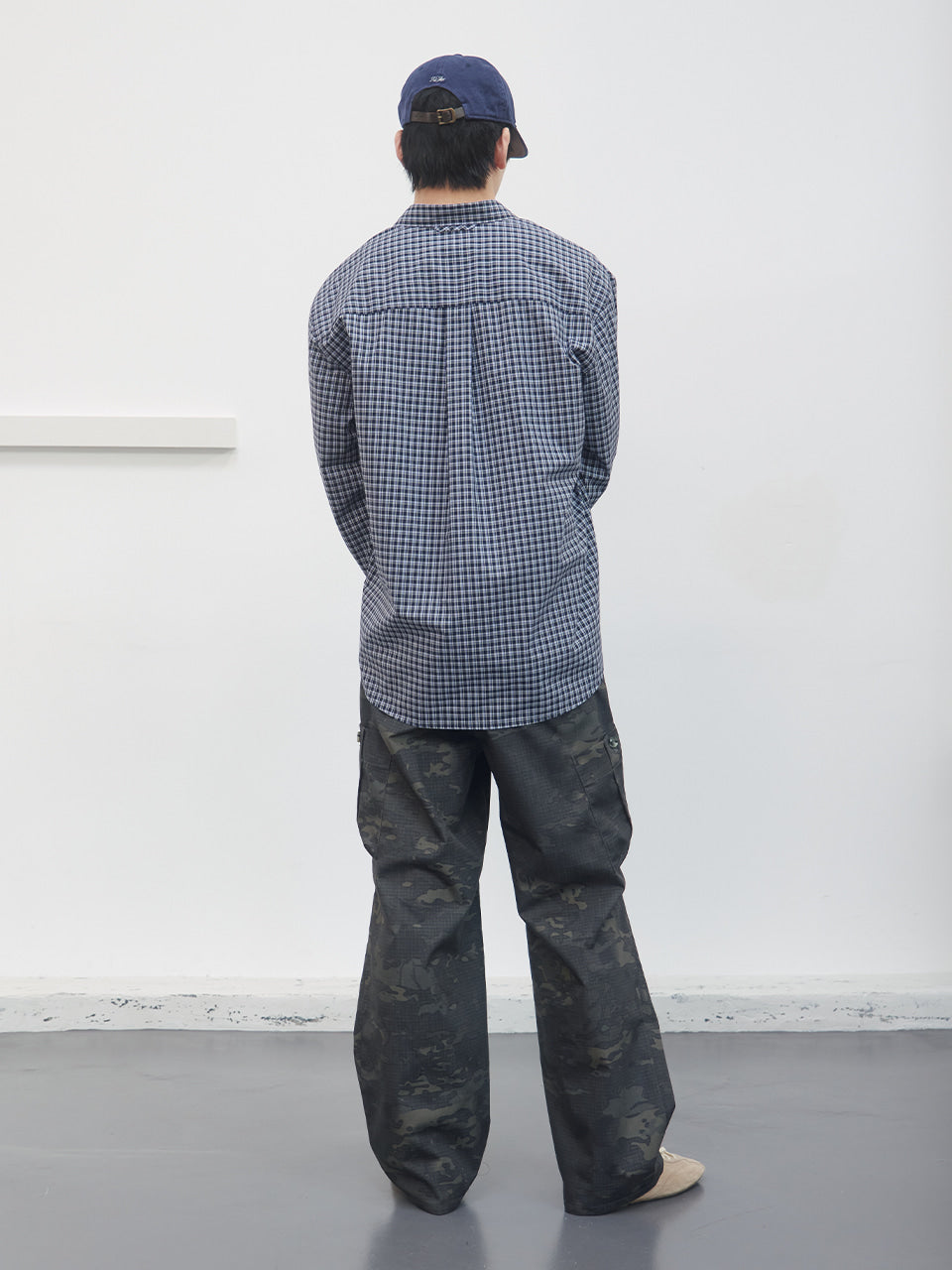 Kijun - Soft Check Shirt (Blue) product image 5 | TRAB K-Fashion Australia