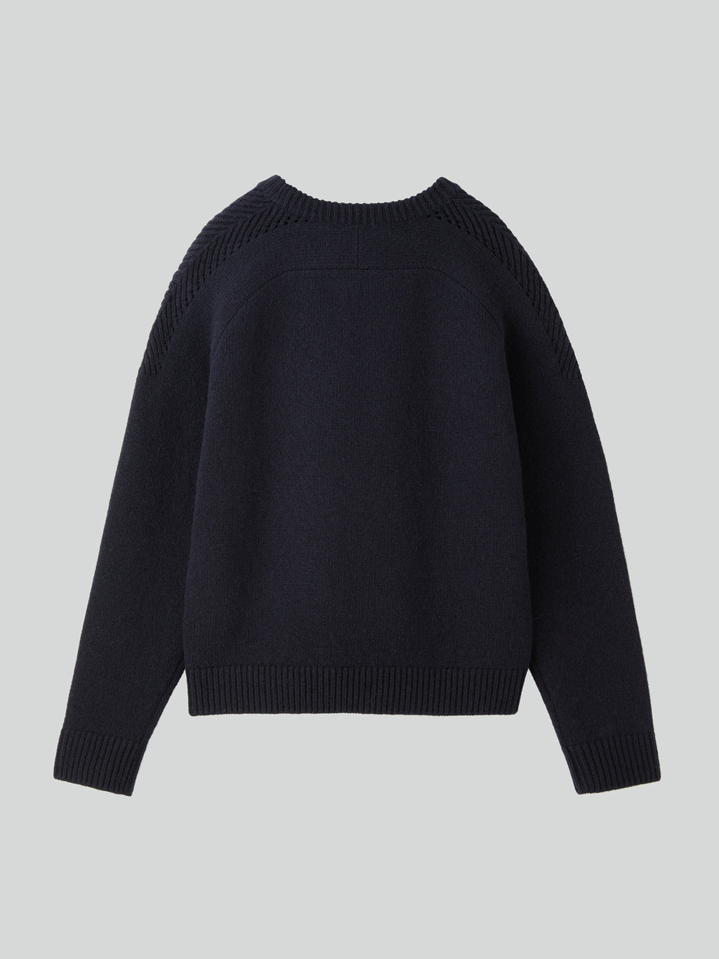 Recto - Shetland Wool Knit Top (Dark Navy) product image 7 | TRAB K-Fashion Australia