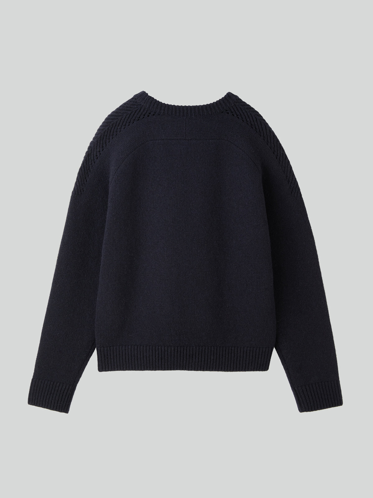 Recto - Shetland Wool Knit Top (Dark Navy) product image 7 | TRAB K-Fashion Australia