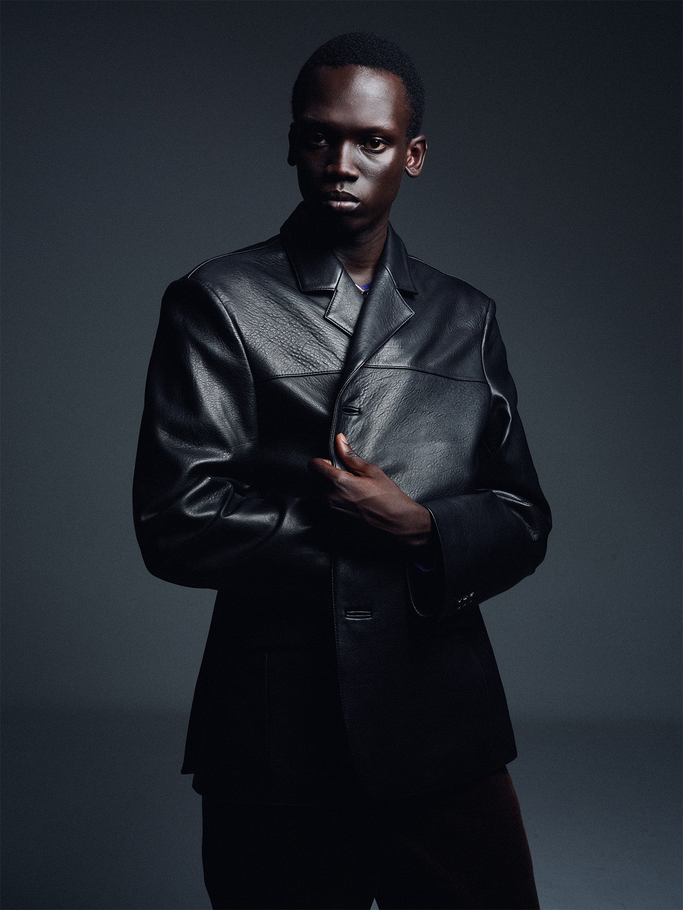 Tonywack - Vintage Lamb Leather Blazer Jacket (Black) product image 10 | TRAB K-Fashion Australia