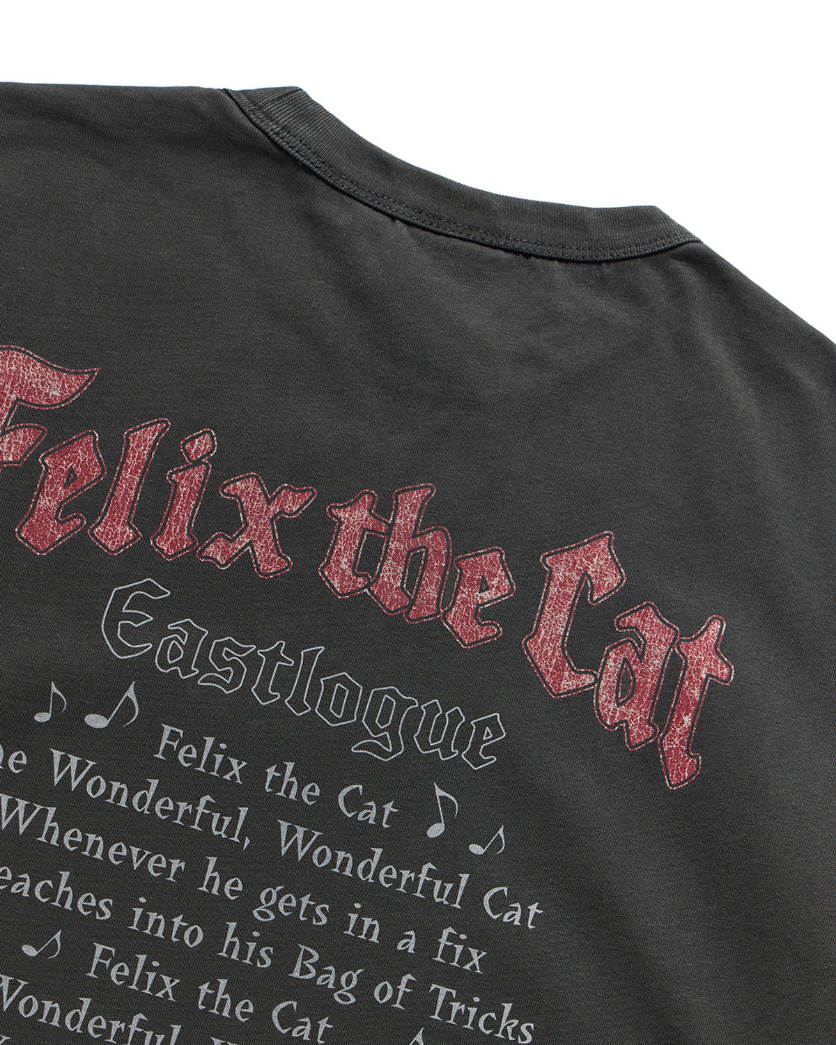 Eastlogue - Felix Vtg Dyed Music Tour T-shirts (Vintage Charcoal) product image 4 | TRAB K-Fashion Australia