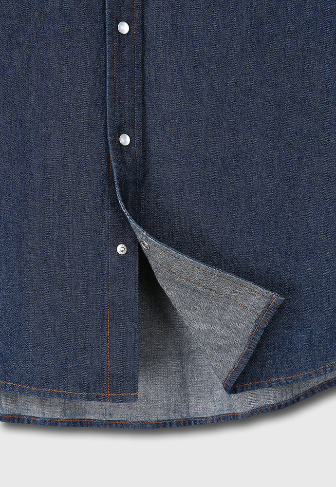 Tonywack - Rinsed Denim Western Shirt (Indigo) product image 13 | TRAB K-Fashion Australia